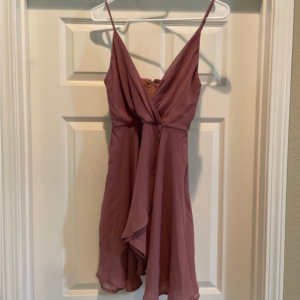 Mauve Chiffon Dress
